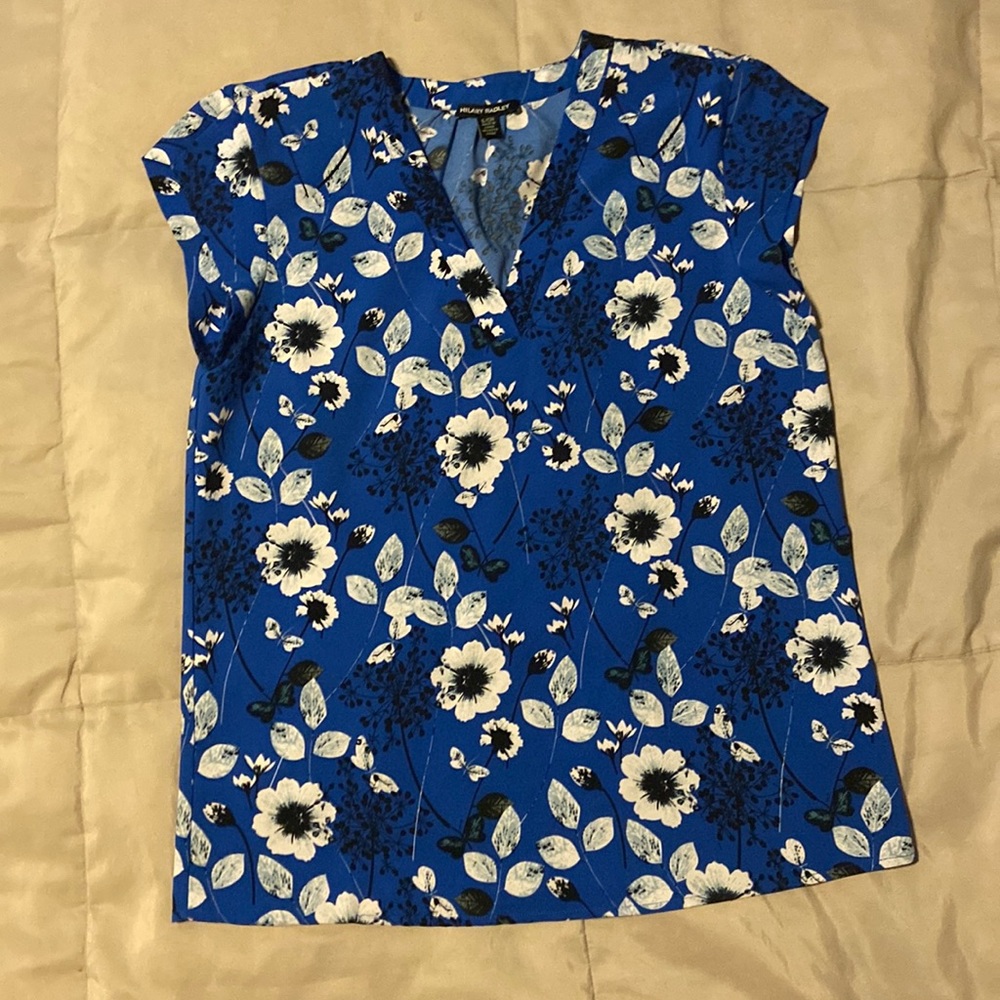 Hillary Radley Dressy V-neck Tee